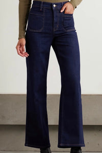 Frame The Pearl Slim Palazzo Modernist Pocket Rinse