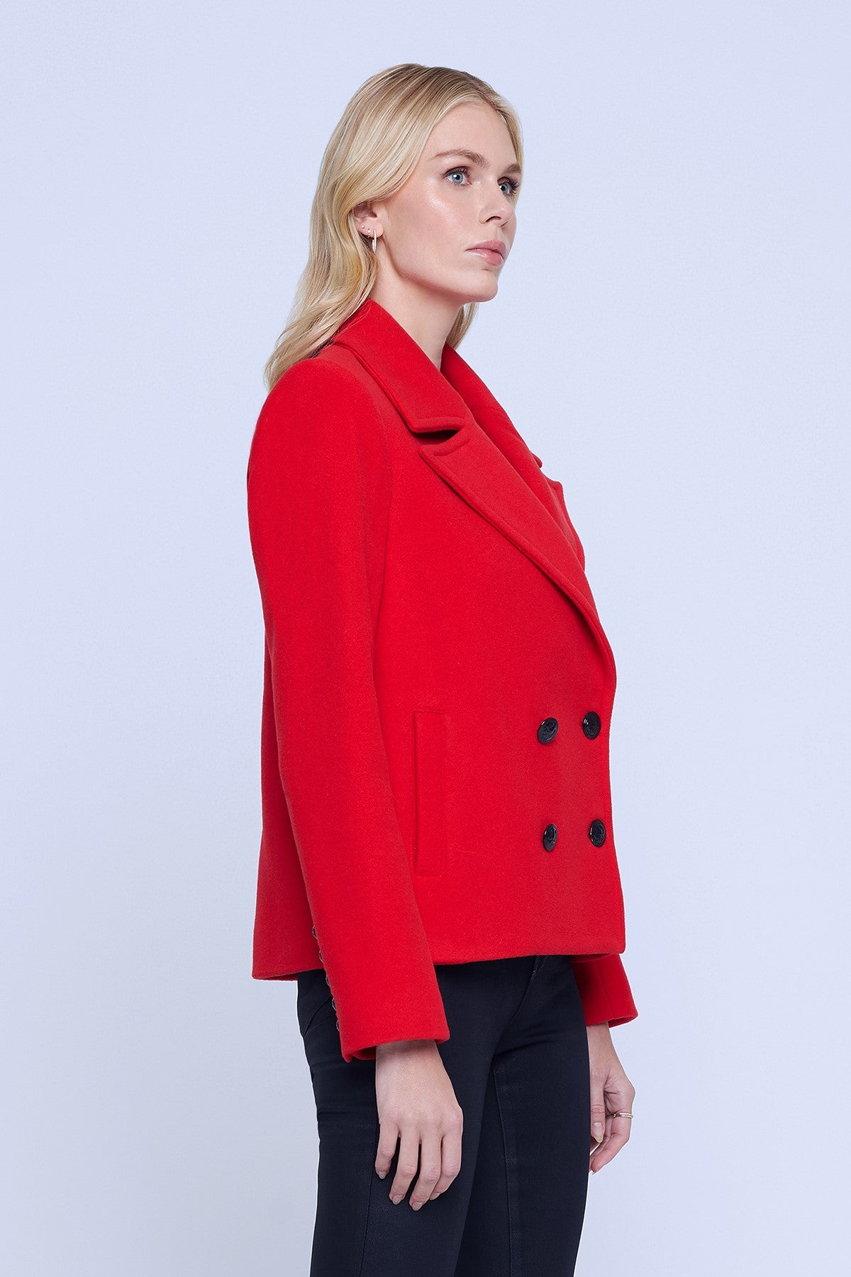 L'Agence Athens Cropped Peacoat