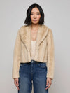 L'Agence Davy Faux Fur Jacket