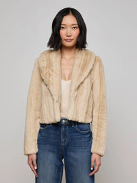 L'Agence Davy Faux Fur Jacket