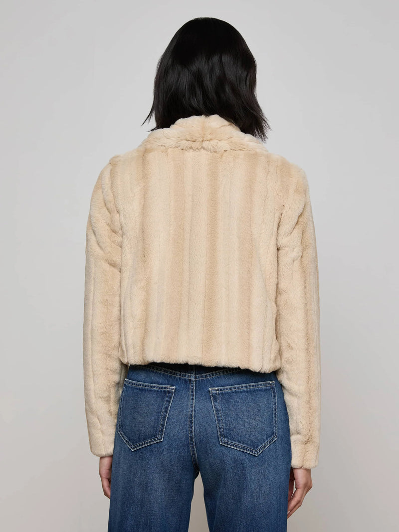 L'Agence Davy Faux Fur Jacket