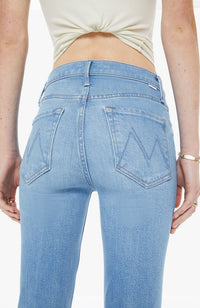 Mother The Mid Rise Dazzler Jean Crop Fray Satisfy Your Cravings