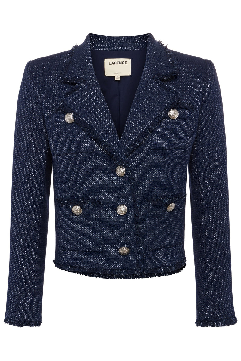 L'Agence Sylvia Collared Jacket