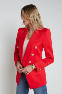 L'Agence Kendi Long Double Breasted Blazer