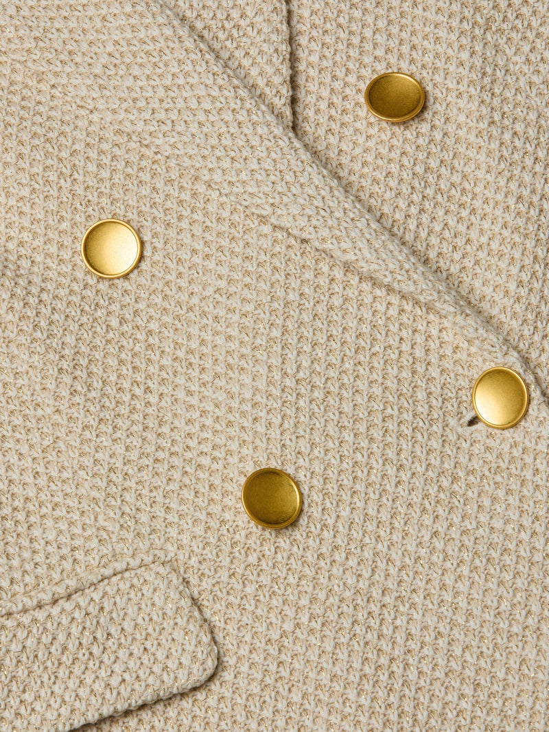 L'Agence Blazer croisé en tricot Riva