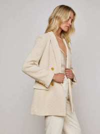 L'Agence Blazer croisé en tricot Riva