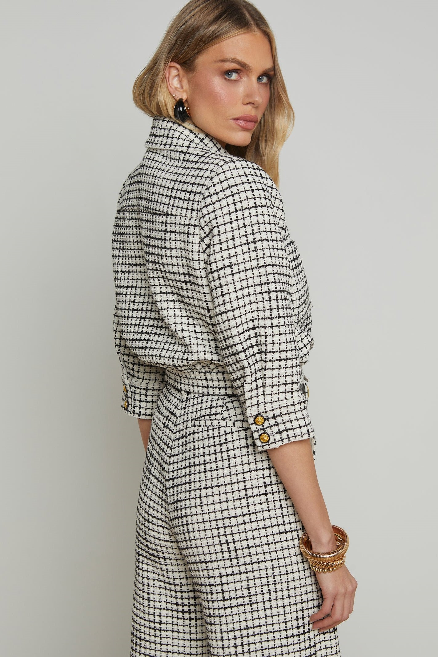 L'Agence Jia Tweed Jacket – Très Chic
