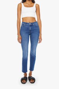 Mother The Mid Rise Dazzler Ankle Fray Jean