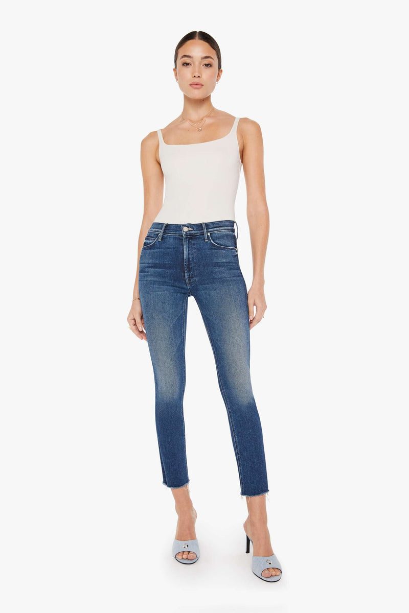 Mother Mid Rise Dazzler Ankle Jeans