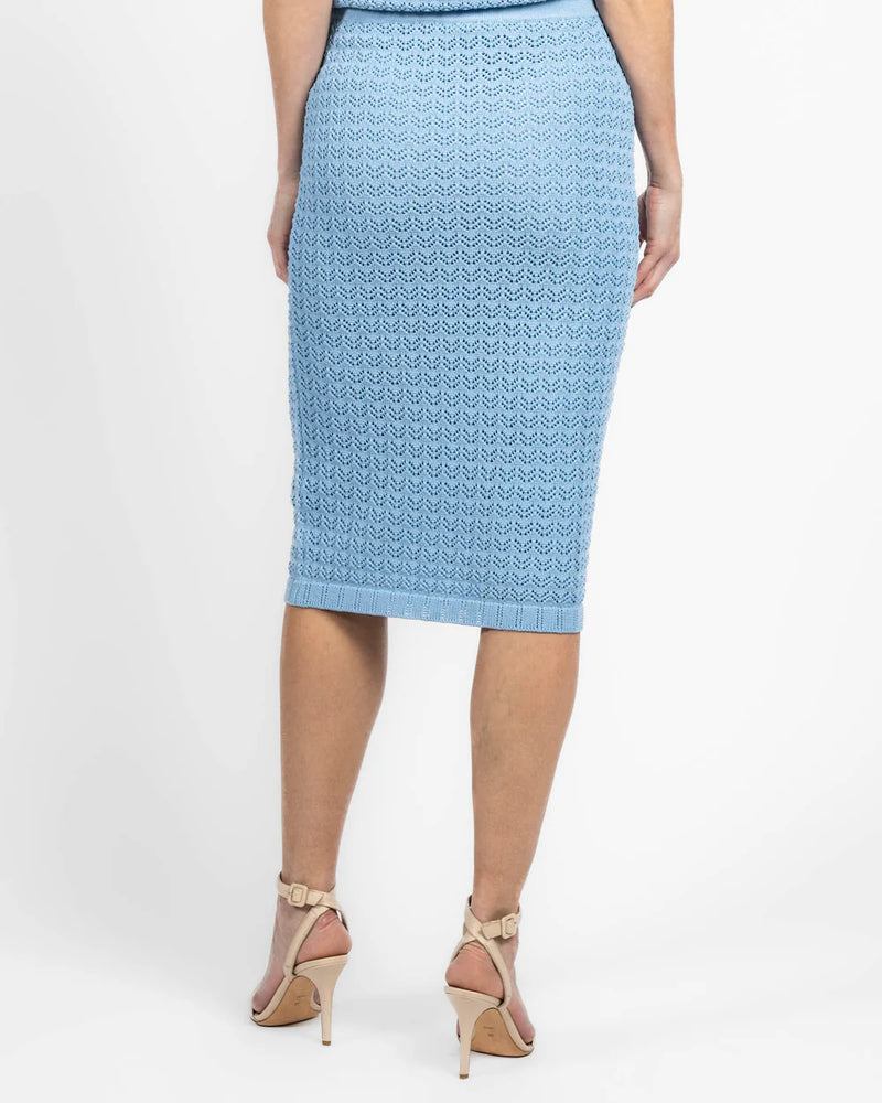 L’Agence Lacen Pointelle Knit Skirt