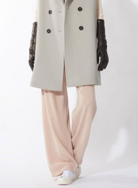 Cinzia Rocca Long Black Nappa Leather Gloves Black