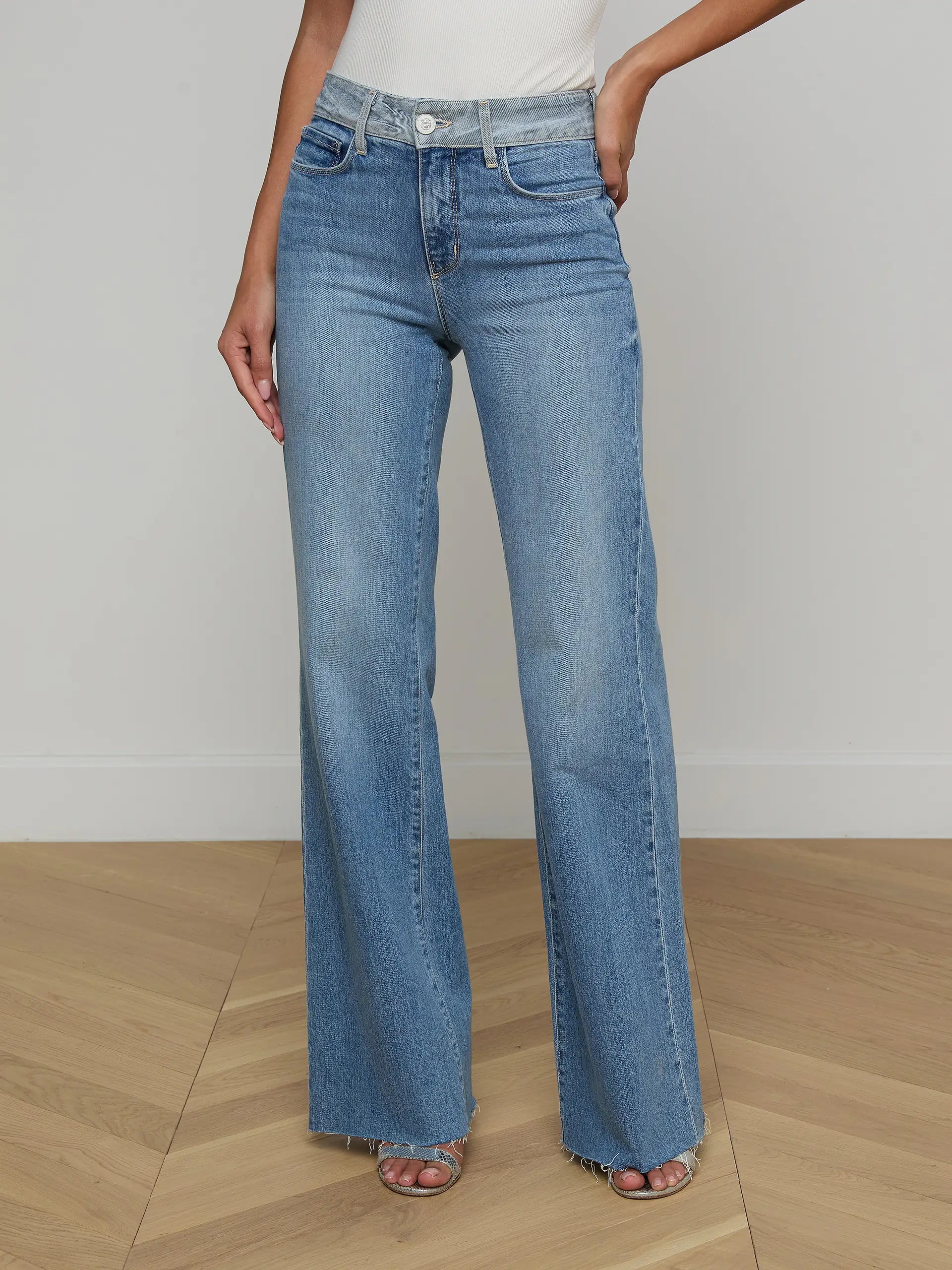 L'Agence Louane Wide-Leg Flare Jean Bexley