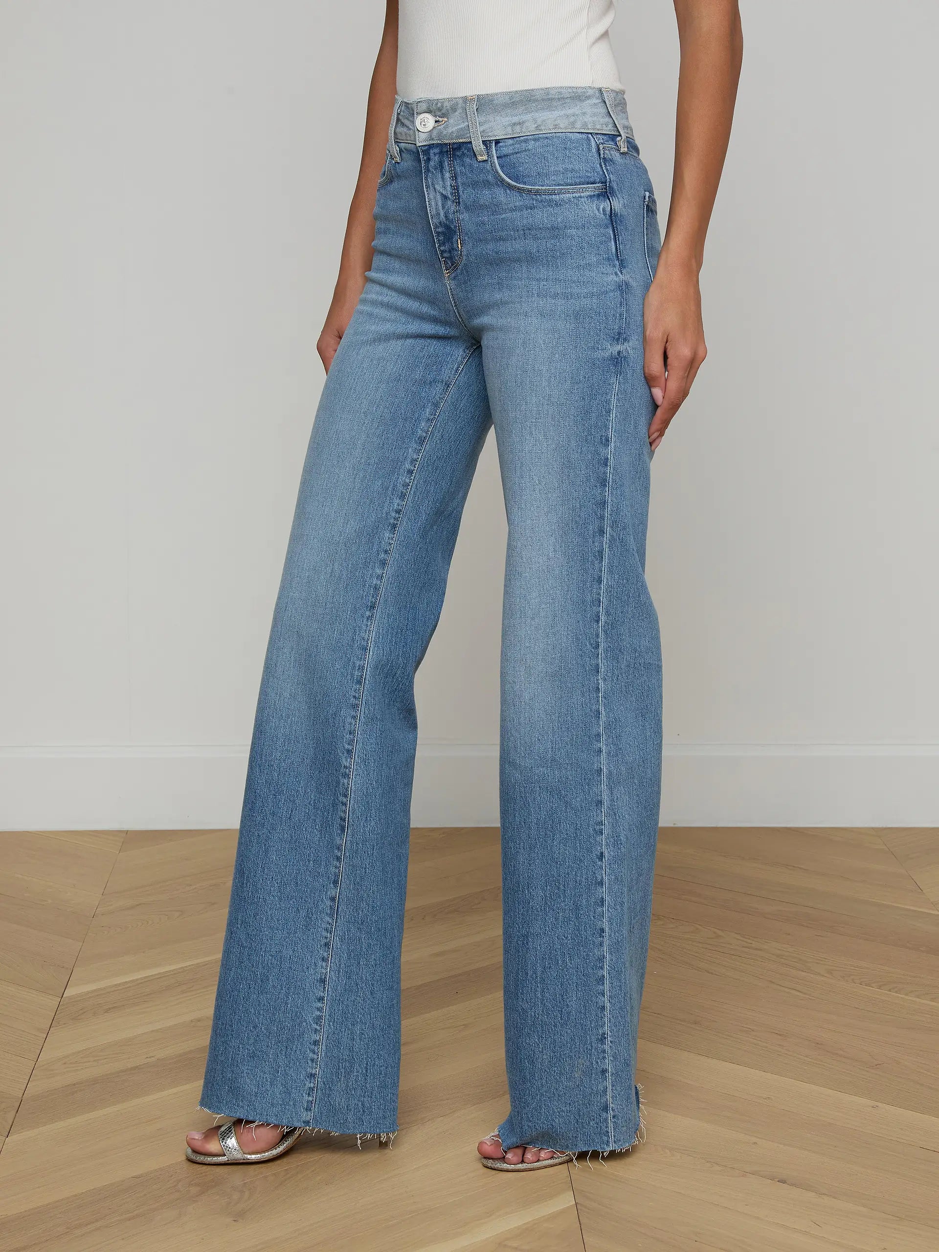 L'Agence Louane Wide-Leg Flare Jean Bexley