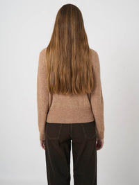 Repeat Cashmere Silk Knitted Cardigan Fawn