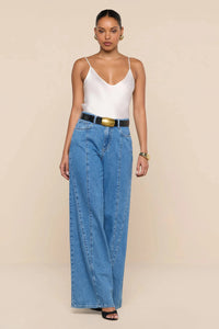 L'Agence 20075CXI-TORS Jennings High Rise Snap Wide Leg Torsten