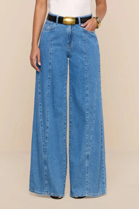 L'Agence 20075CXI-TORS Jennings High Rise Snap Wide Leg Torsten