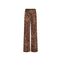 L'Agence Livvy Beltloop Pant Tan Multi Javan Leopard