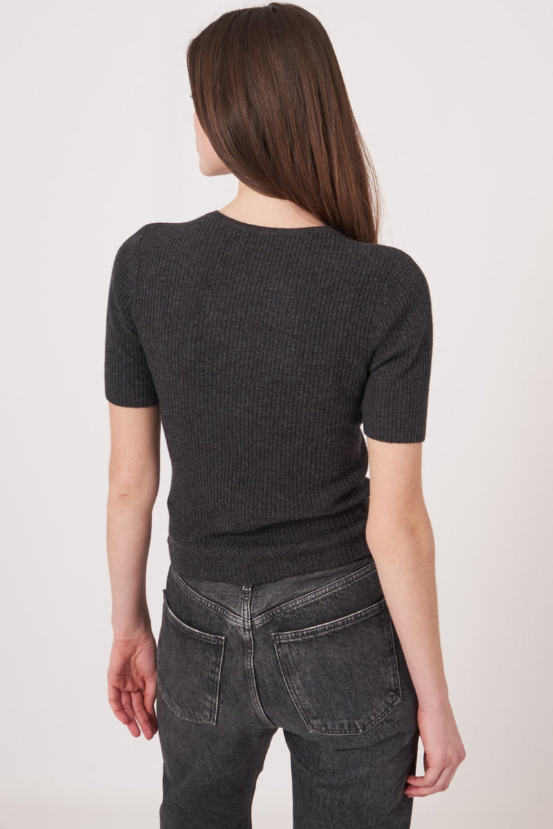 Repeat Knitted Pullover Fitted Top