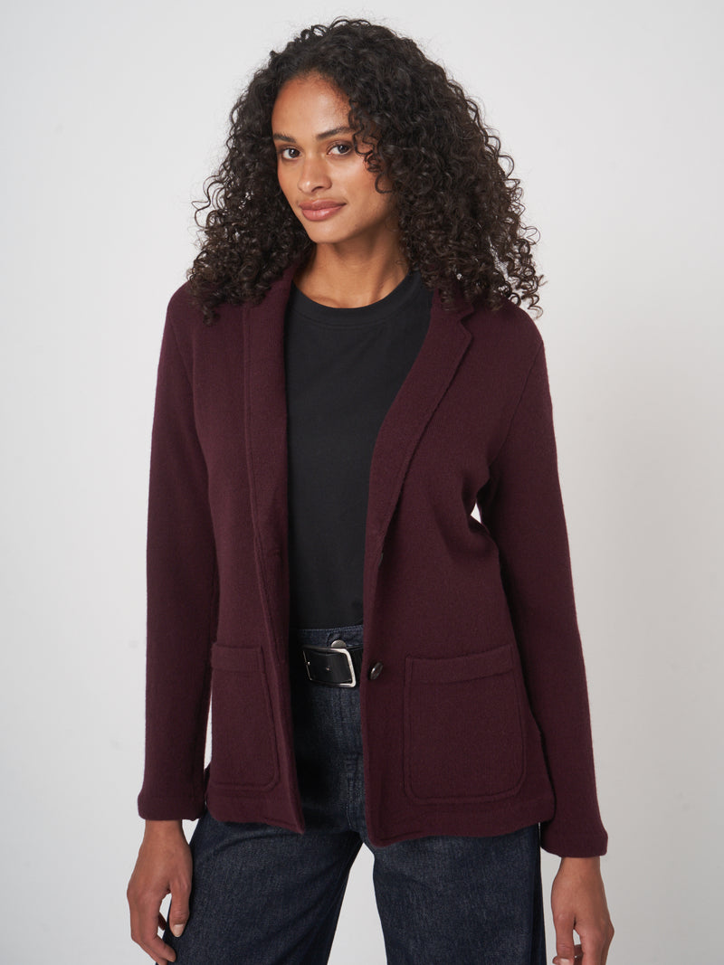 Repeat Soft Knitted Wool Blazer