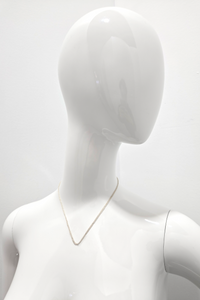 Tres Chic Silver Mesh Necklace