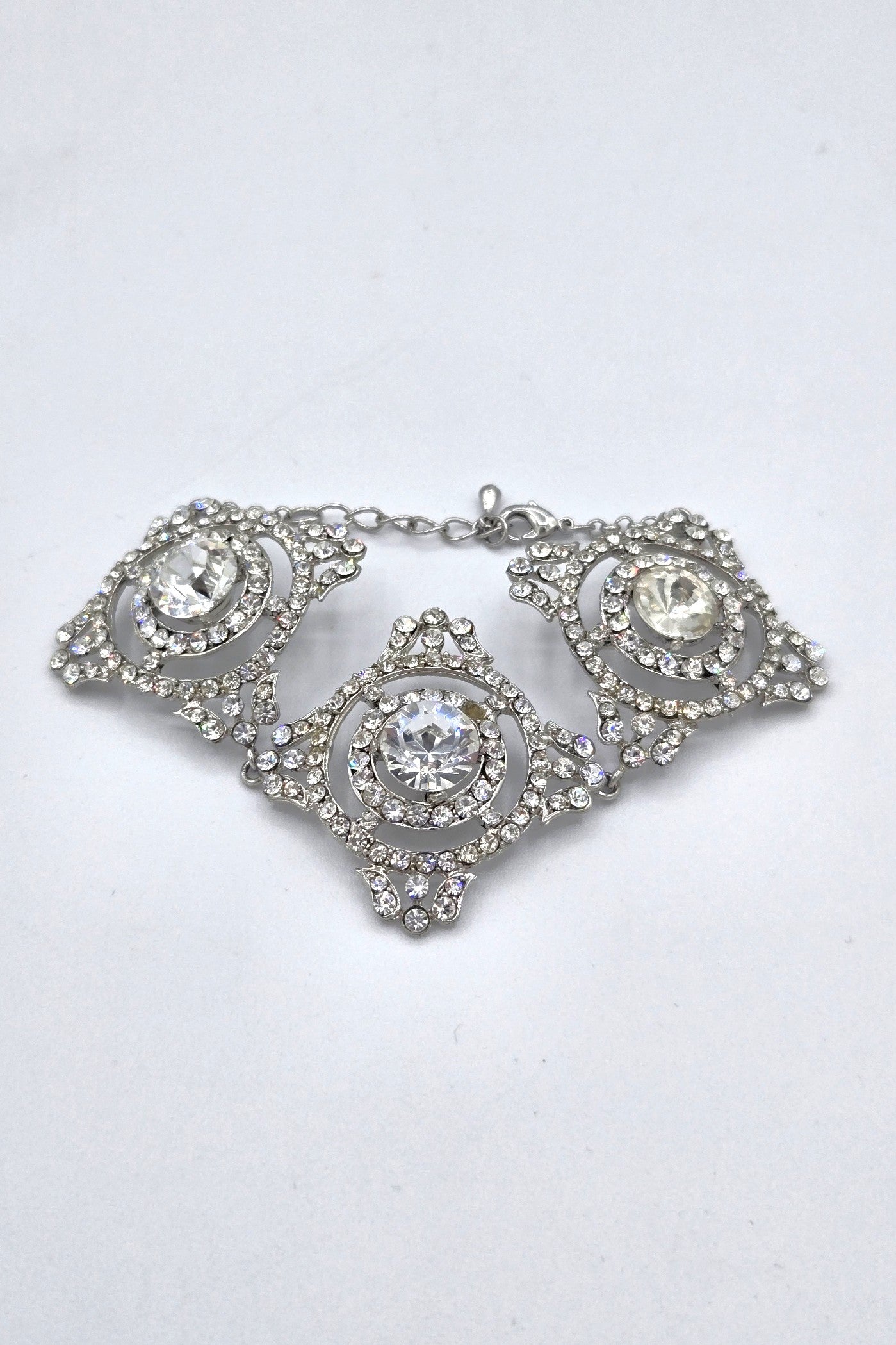 Bracelet Tres Chic 3 étoiles cristal-argenté