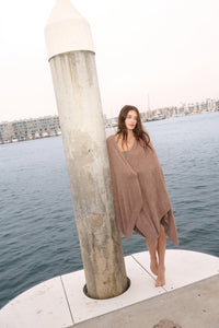 Barefoot Dreams Womens Light Weekend Wrap Black