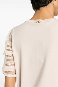 Haut tricoté à plaque logo Twinset