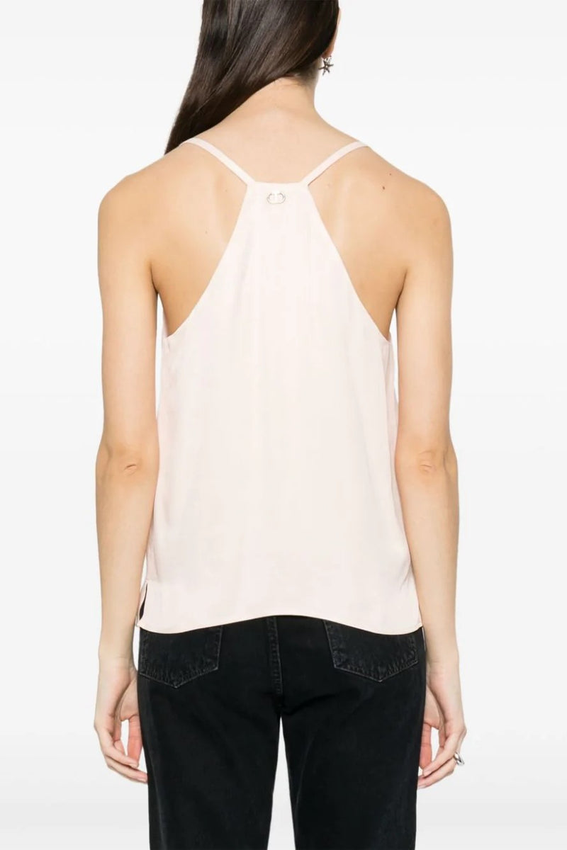 Twinset Satin Top With Shoulder Straps