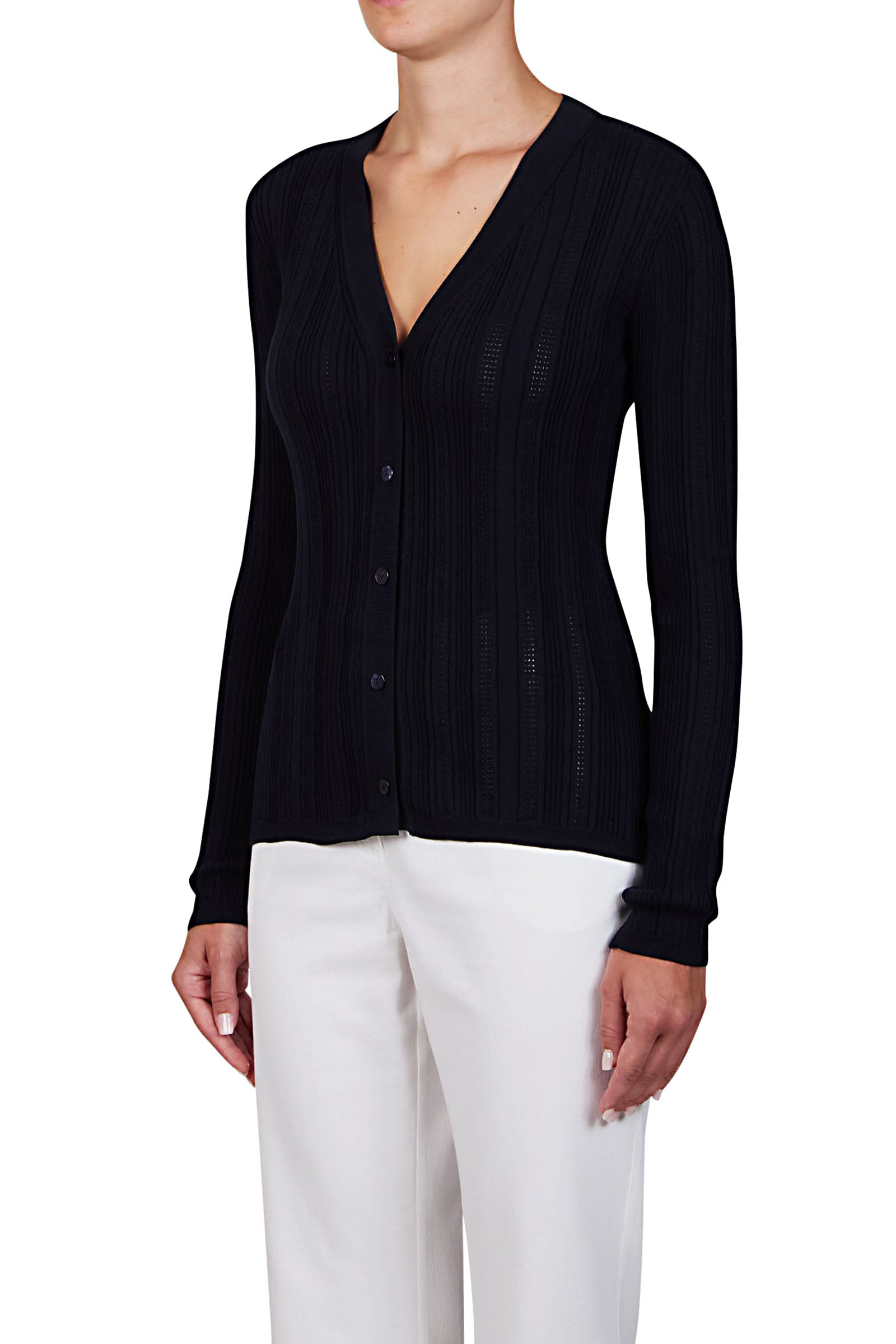 Purotatto Cardigan SS26-074-2303 Noir