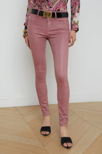 L'Agence Marguerite Jean skinny enduit taille haute