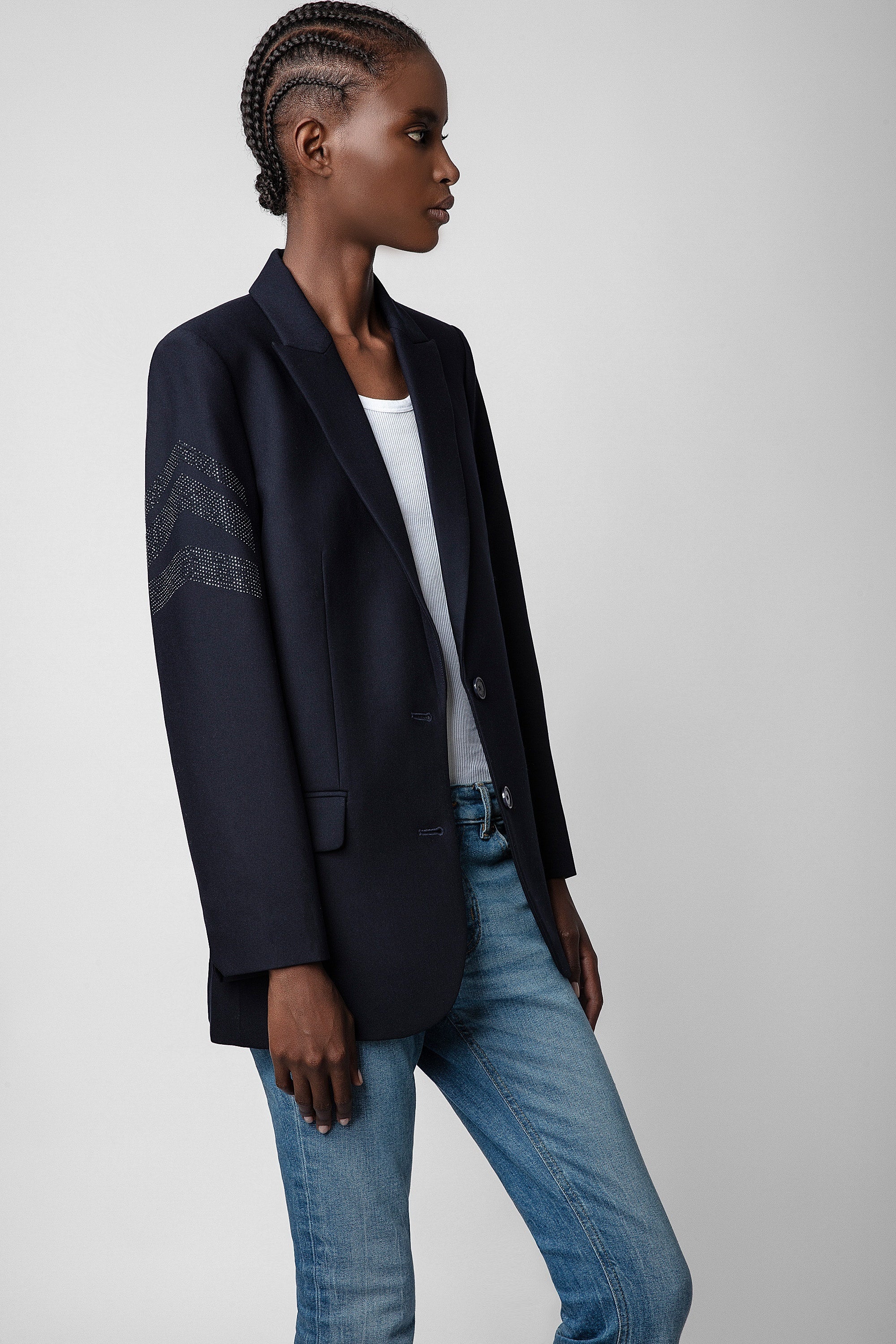 Zadig & Voltaire WWBL0201F Viva Arrow Strass Perm
