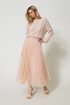 Twinset Pleated Tulle Long Skirt