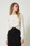 Twinset Lace Patterned Sweater