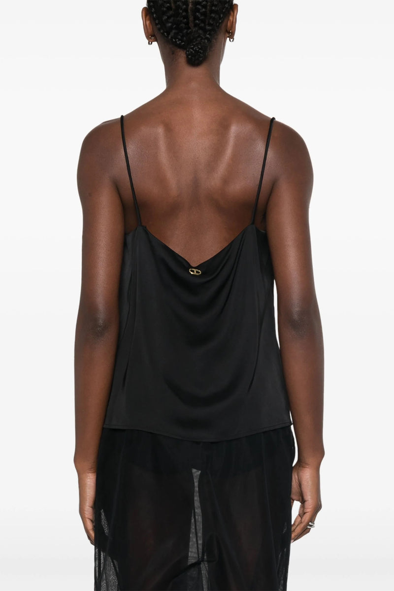 Twinset Feather-Trim Camisole Top