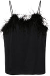 Twinset Feather-Trim Camisole Top