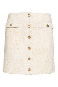 Twinset Logo-Engraved Buttons Skirt