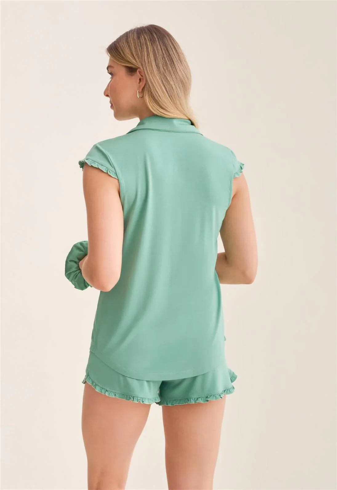 Fleur't Shortie Pj Set with scrunchie