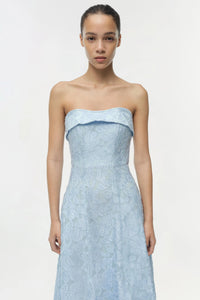 Robe mi-longue en jacquard Simkhai Valeria