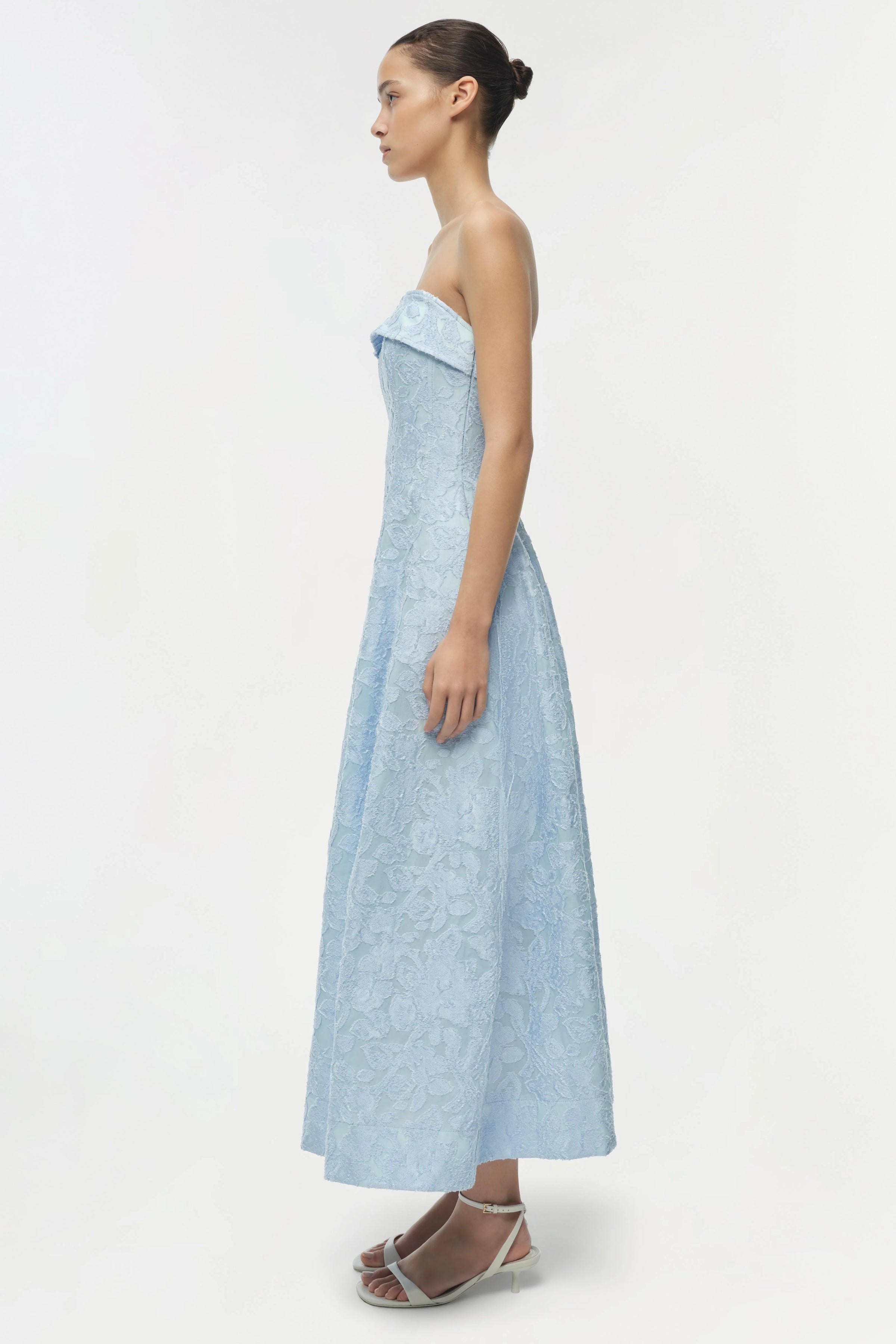 Robe mi-longue en jacquard Simkhai Valeria