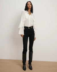 Veronica Beard  Demaris Ruffled Button-Down Blouse