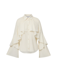 Veronica Beard  Demaris Ruffled Button-Down Blouse