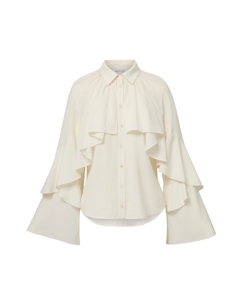Veronica Beard  Demaris Ruffled Button-Down Blouse