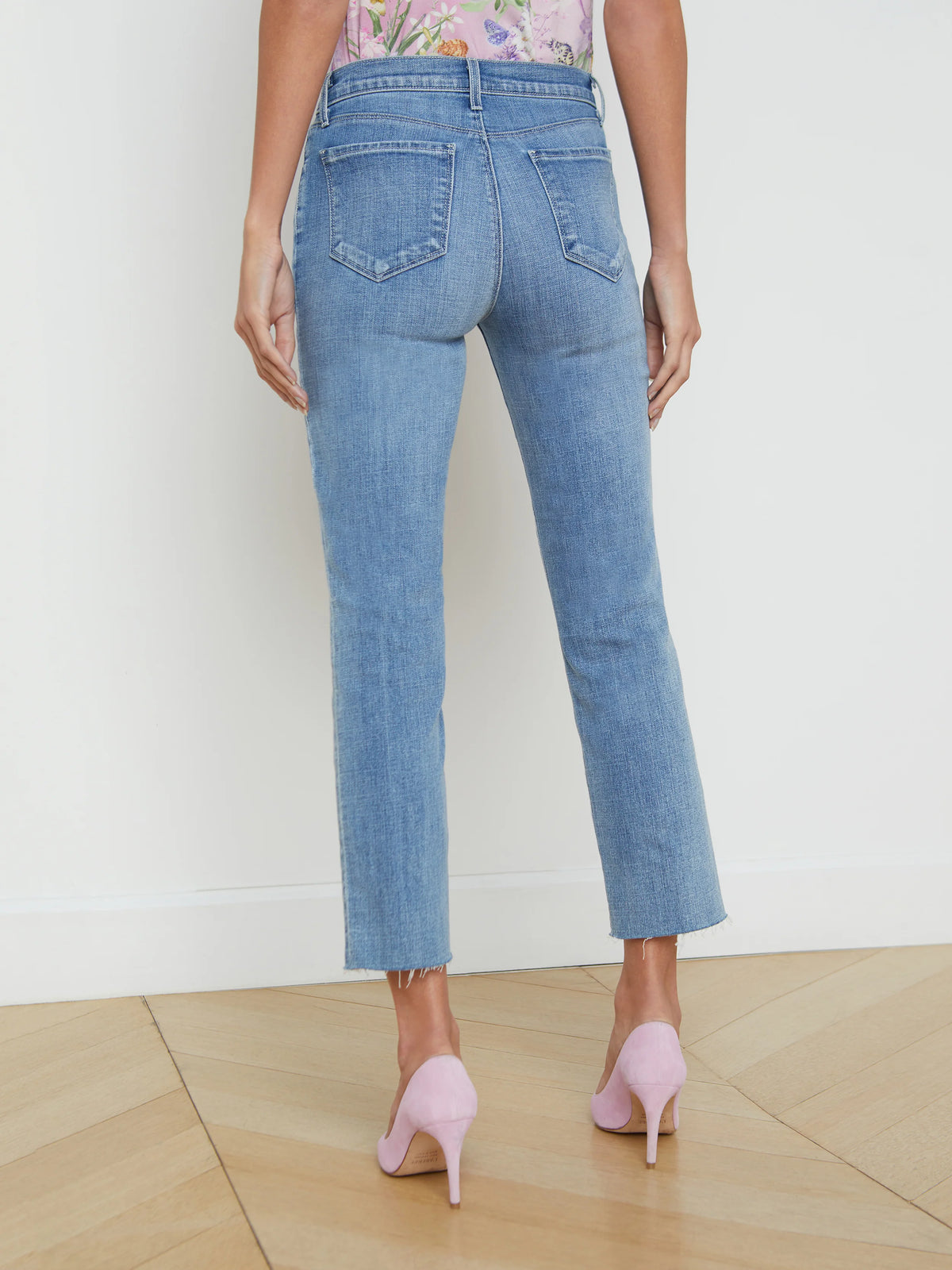 L'Agence Sada Slim-Leg Cropped Jean