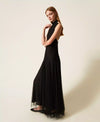Robe longue en tulle plumetis Twinset