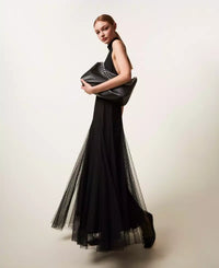 Robe longue en tulle plumetis Twinset