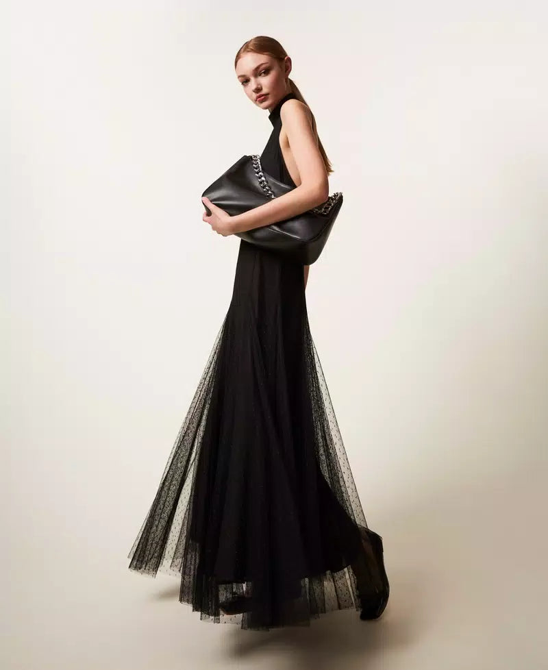 Robe longue en tulle plumetis Twinset
