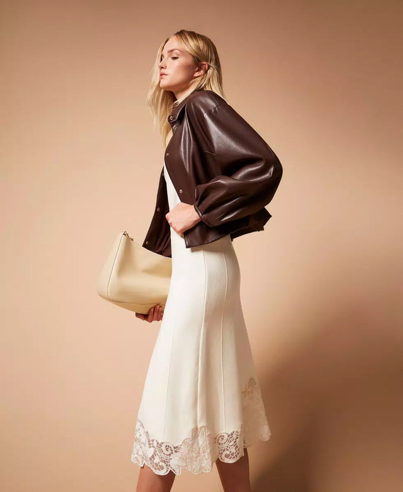 Jupe midi en dentelle Twinset détaillée