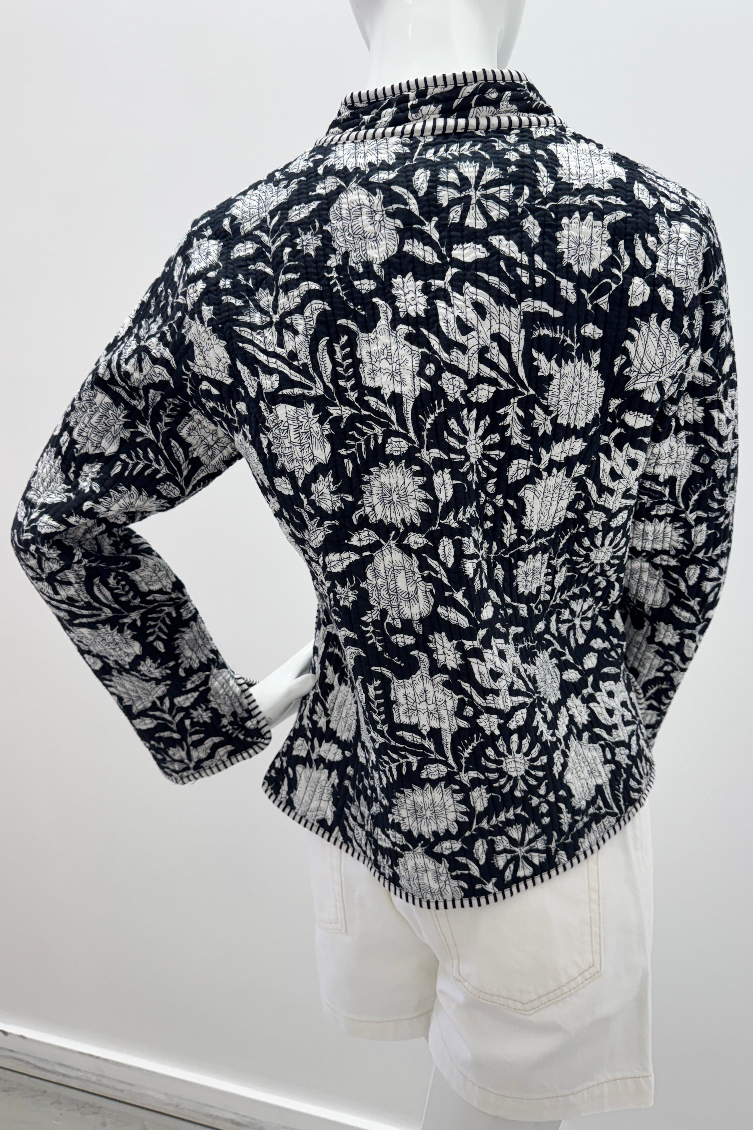 Veste matelassée réversible en coton