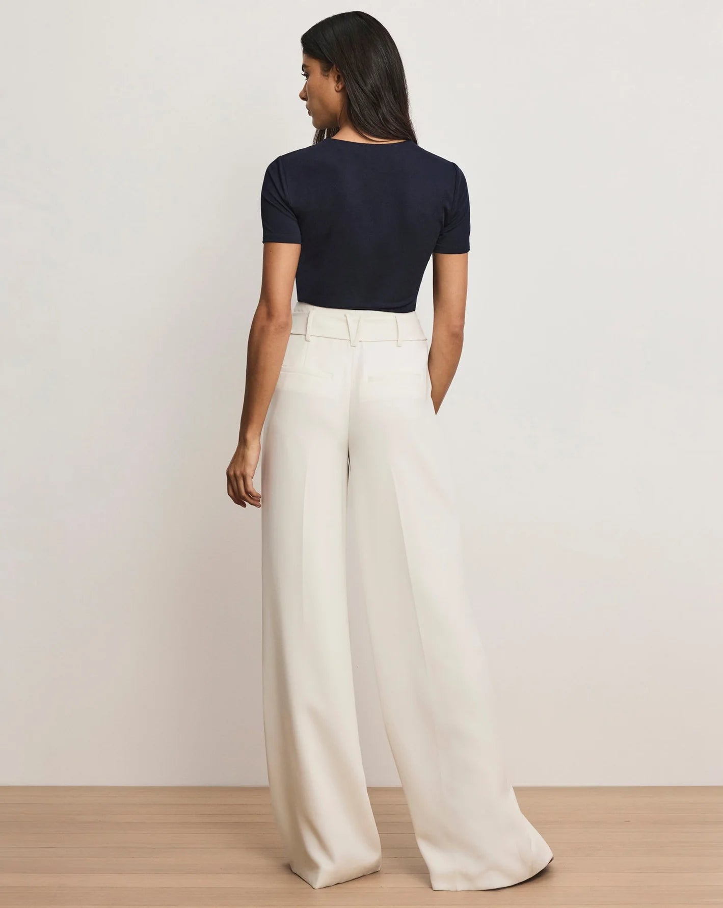 Veronica Beard Tai Belted Wide-Leg Pant