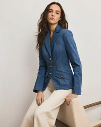 Veronica Beard Randy Denim Dickey Jacket